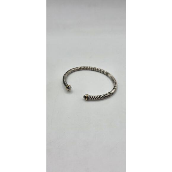 David Yurman Sterling Silver Two-Tone Classic Cable cuff - Picture 10 of 10